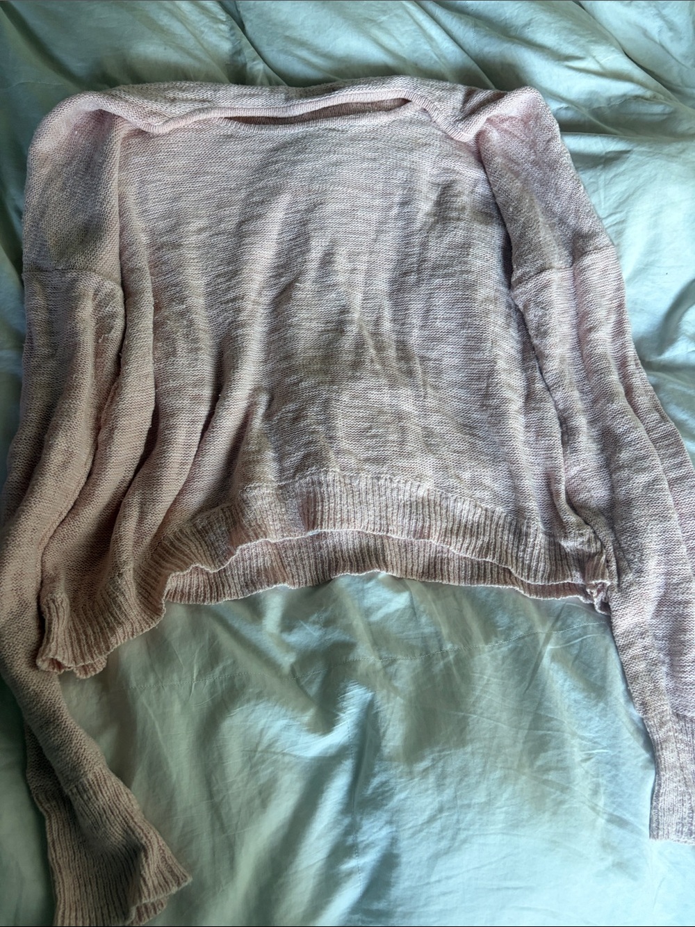 Mossimo Supply Co. Blush Off-the-Shoulder Knit Sweater